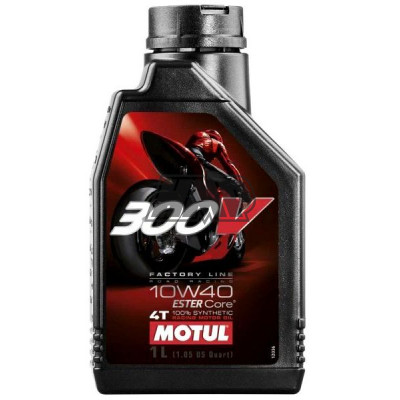 Óleo 300V FACTORY LINE ROAD RACING 4T 10W40 100% sintético 1L - MOTUL
