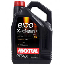 Óleo 8100 5W30 X-CLEAN+ 100% sintético 5L - MOTUL