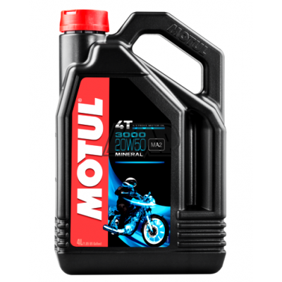 Óleo 3000 20W50 4T 4L - MOTUL