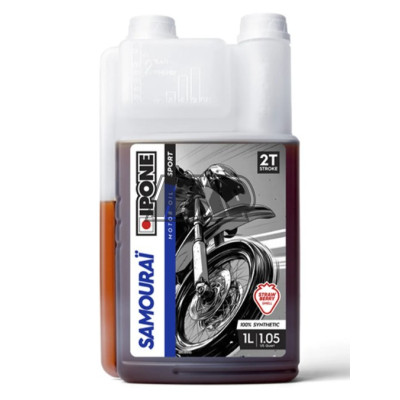 Óleo SAMOURAI 2T 100% sintético 1L MORANGO - IPONE