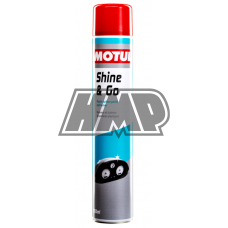 Spray limpa e abrilhanta superficies plásticas SHINE & GO 0.750L - MOTUL