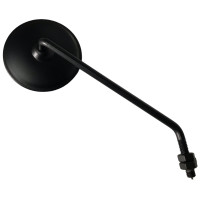 Espelho retrovisor redondo pequeno 75 mm preto direito