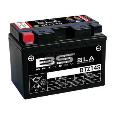 Bateria SLA BTZ14S (FA) (YTZ14S) - BS