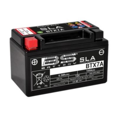 Bateria SLA BTX7A (FA) (YTX7A) - BS