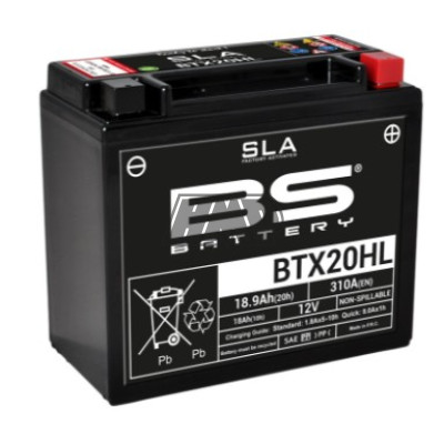 Bateria SLA BTX20HL (FA) (YTX20HL-BS) - BS