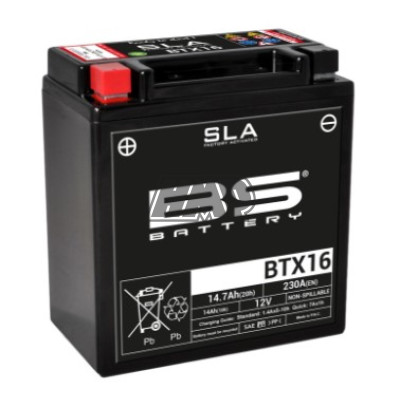 Bateria SLA BTX16 (FA) (YTX16) - BS