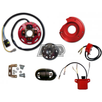 Rotor HONDA 50 / 80 / CRM / NSR / NS1 / MBX / MTX / MT / MB / NS com luz 2 mapas potencia reprogramável - HPI