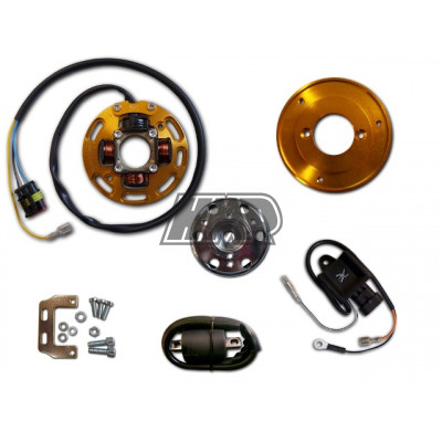 Rotor PIAGGIO 50 NRG / TYPHOON / VESPA LX / LXV / ZIP / APRILIA SCARABEO / GILERA RUNNER / STALKER / TYPHOON / ITALJET / PUCH com luz 1 mapa potencia - HPI