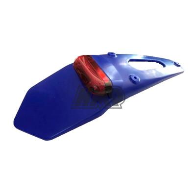 Suporte chapa matrícula c/ farolim 5 LED azul / vermelho - HP