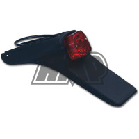 Suporte chapa matrícula c/ farolim preto UNIVERSAL / VINTAGE - UFO