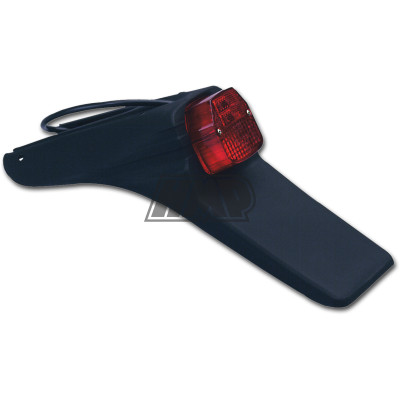 Suporte chapa matrícula c/ farolim preto UNIVERSAL / VINTAGE - UFO