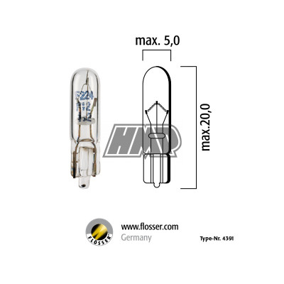 Lâmpada T5 12V 2W - FLÖSSER