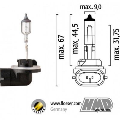 Lâmpada PGJ13 12V 27W - FLÖSSER
