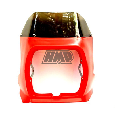 Frontal porta farol / carenagem SACHS LOTUS ESPECIAL / FUEGO / vermelho