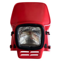 Frontal porta farol / carenagem HP1 tipo acerbis elba baja / vermelho - HP