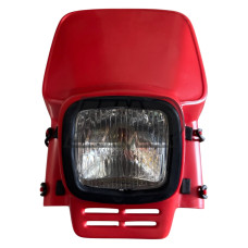 Frontal porta farol / carenagem HP1 tipo acerbis elba baja / vermelho - HP
