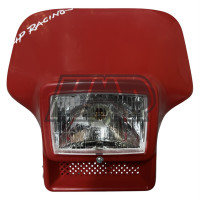 Frontal porta farol / carenagem ISDE tipo acerbis / vermelho - HP