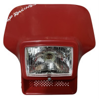Frontal porta farol / carenagem ISDE tipo acerbis / vermelho - HP