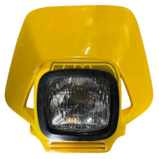 Frontal porta farol / carenagem HP2 tipo acerbis elba baja / amarelo - HP