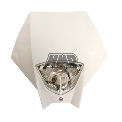 Frontal porta farol / carenagem MASTER tipo KTM / branco - HP