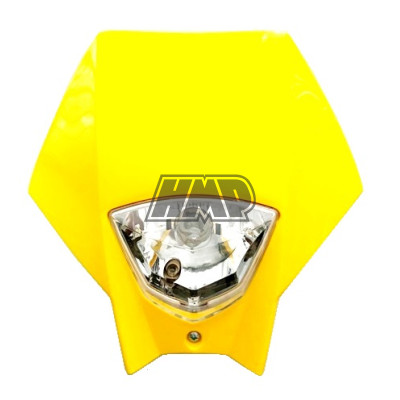 Frontal porta farol / carenagem MASTER tipo KTM / amarelo - HP