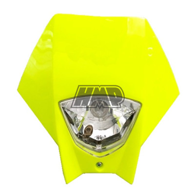 Frontal porta farol / carenagem MASTER tipo KTM / amarelo neon - HP
