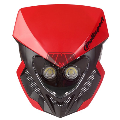 Frontal porta farol / carenagem LOOKOS EVO vermelho - POLISPORT