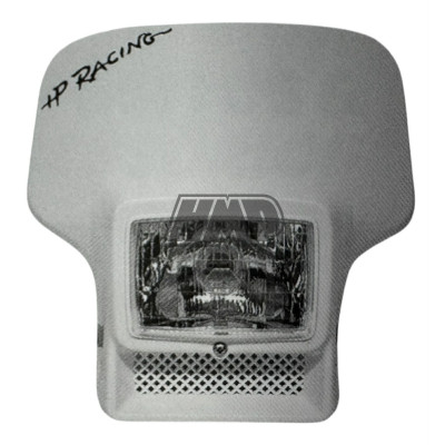 Frontal porta farol / carenagem ISDE tipo acerbis / branco - HP