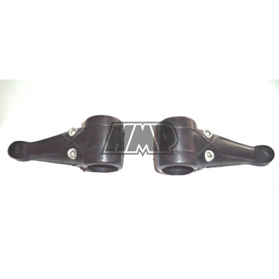 Suportes farol pretos compridos (par)