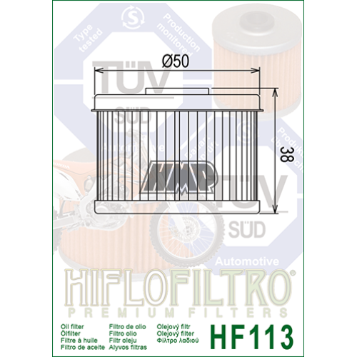 Hi Flo Filtro Motorcycle Oil Filter HF141