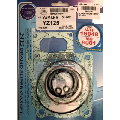 Jogo juntas cilindro YAMAHA YZ 125 1994-1997 ( 9 peças )