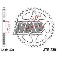 Cremalheira HONDA 50 / 75 / 80 / MT / MTX / MB / MBX / MCX / NS / CR / CRM / 420 - z43 - JT Cremalheira HONDA 50 / 75 / 80 / MT / MTX / MB / MBX / MCX / NS / CR / CRM / 420 - z43 - JT