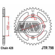 Cremalheira SUZUKI RM 80/85 / YAMAHA YZ 80/85 - 428 / z47 - JT Cremalheira SUZUKI RM 80/85 / YAMAHA YZ 80/85 - 428 / z47 - JT
